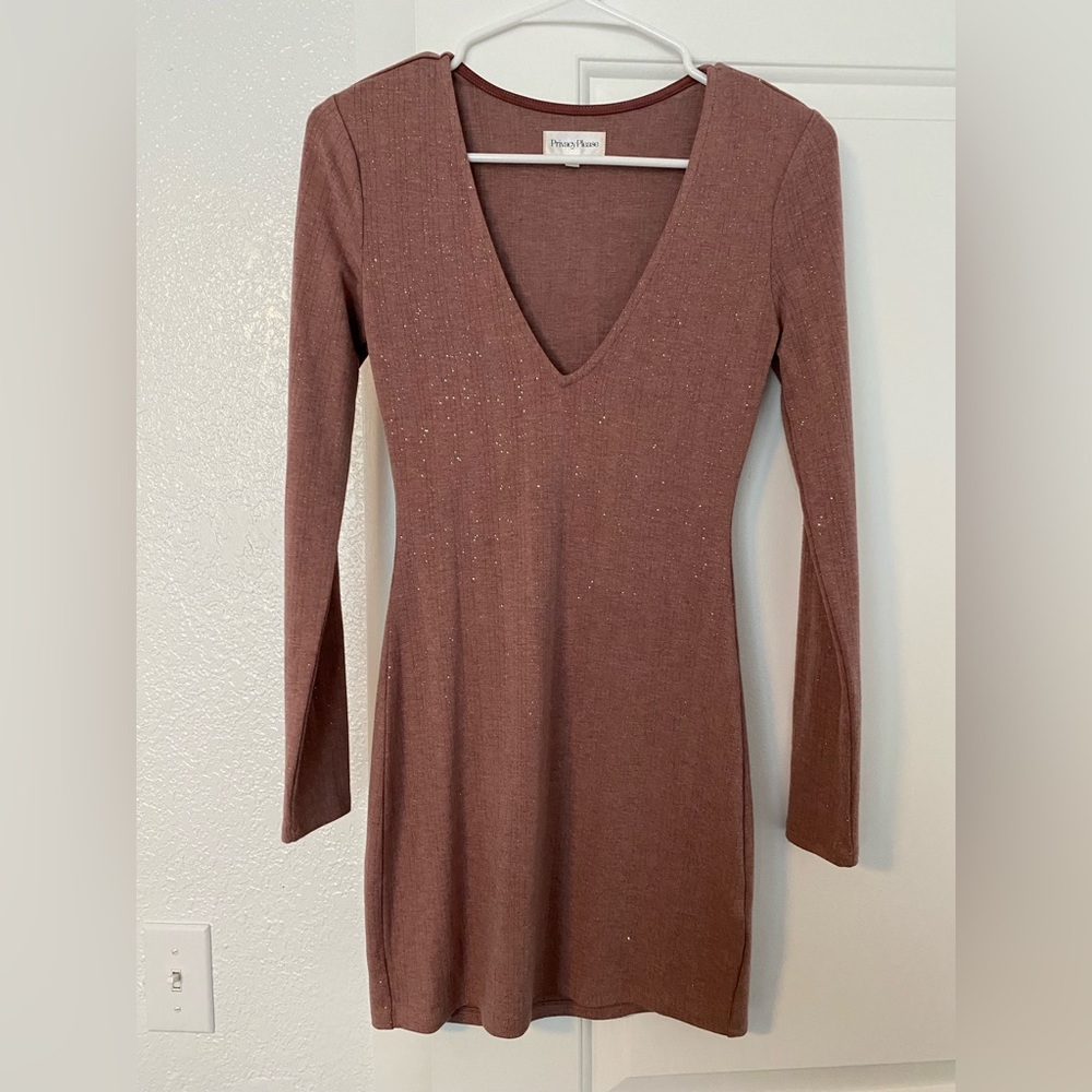 Privacy please dusty pink dress